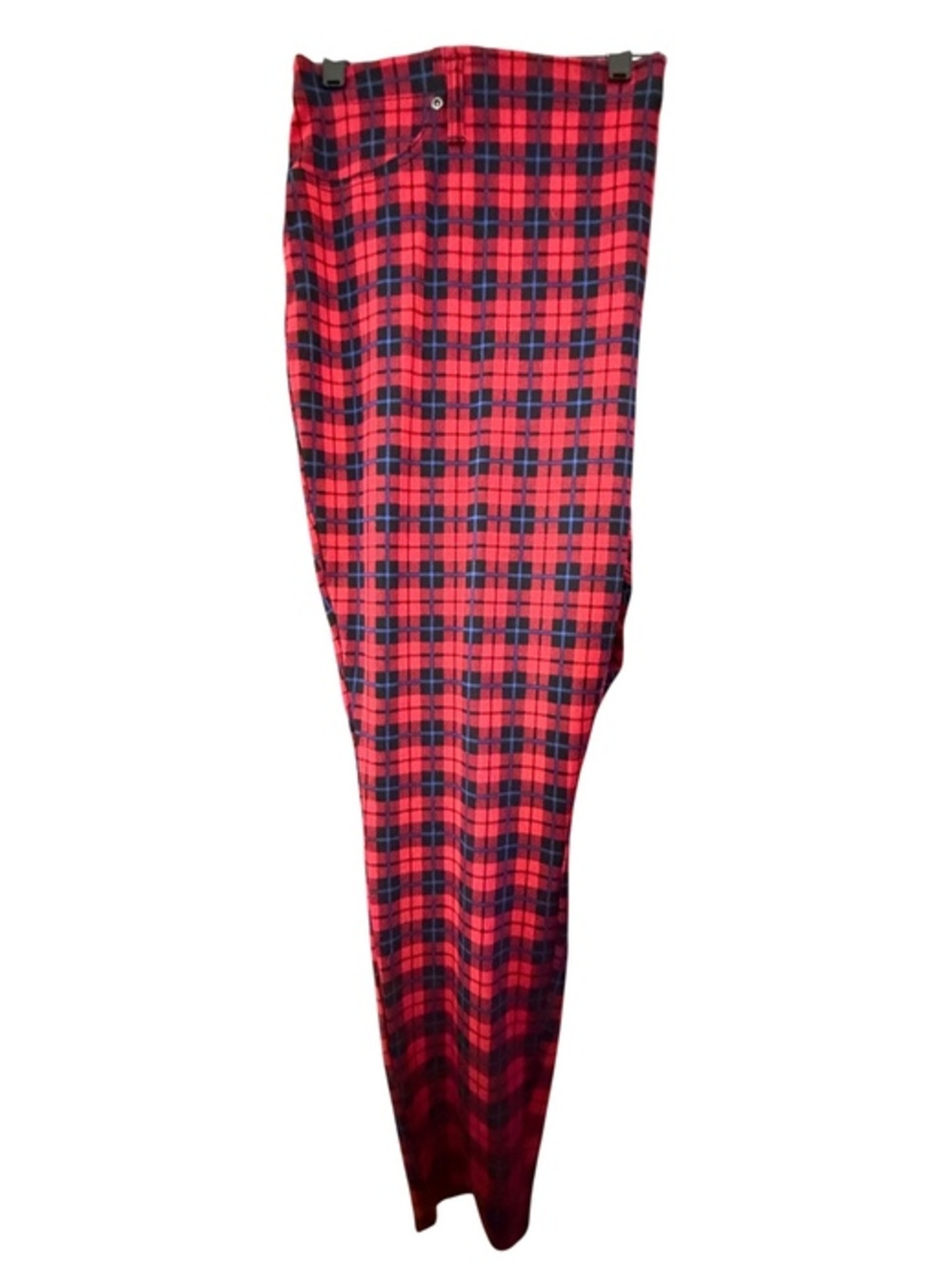 Terra & Sky Red Plaid Jeggings 4X